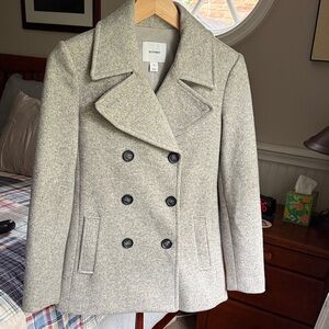 Old Navy Women's Light Gray Peacoat